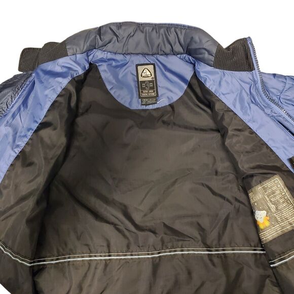 Vintage NIKE Jacket ACG Womens Medium Blue Puffer Full Zip Removable Sleeves 90s - Picture 3 of 14